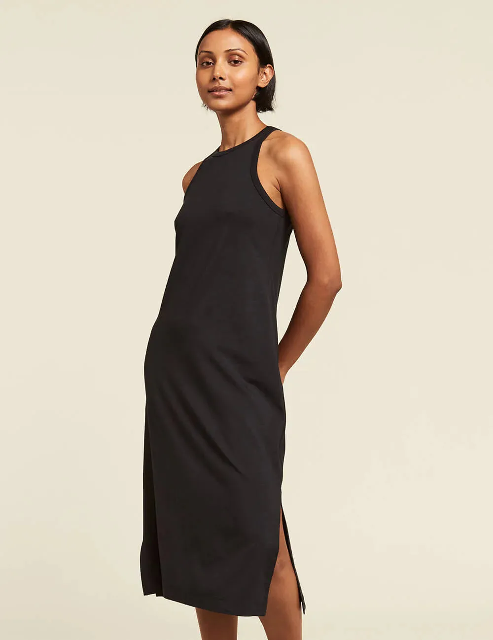 Boody Racerback Dress - Black - FINAL SALE