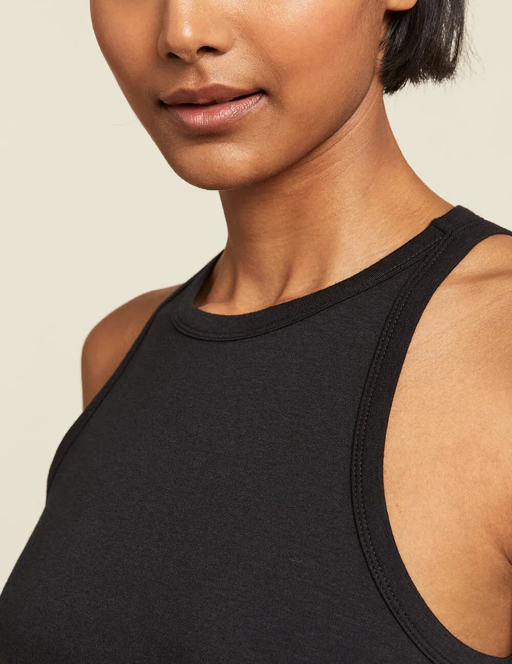 Boody Racerback Dress - Black - FINAL SALE