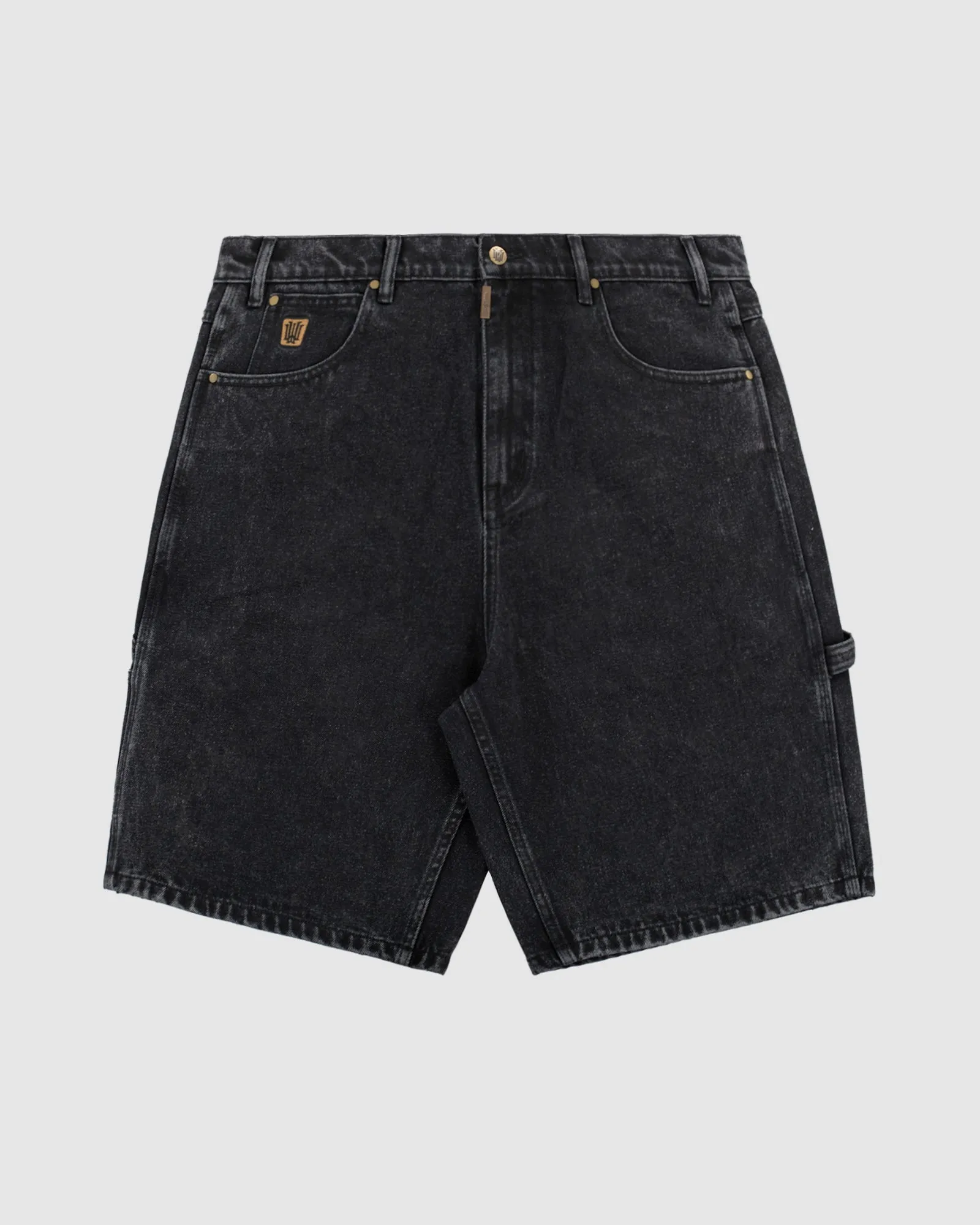 BOOSTER DENIM SHORT - WASHED BLACK