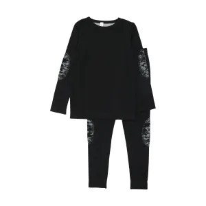 Bopop Grey Army Patch Print Pajamas