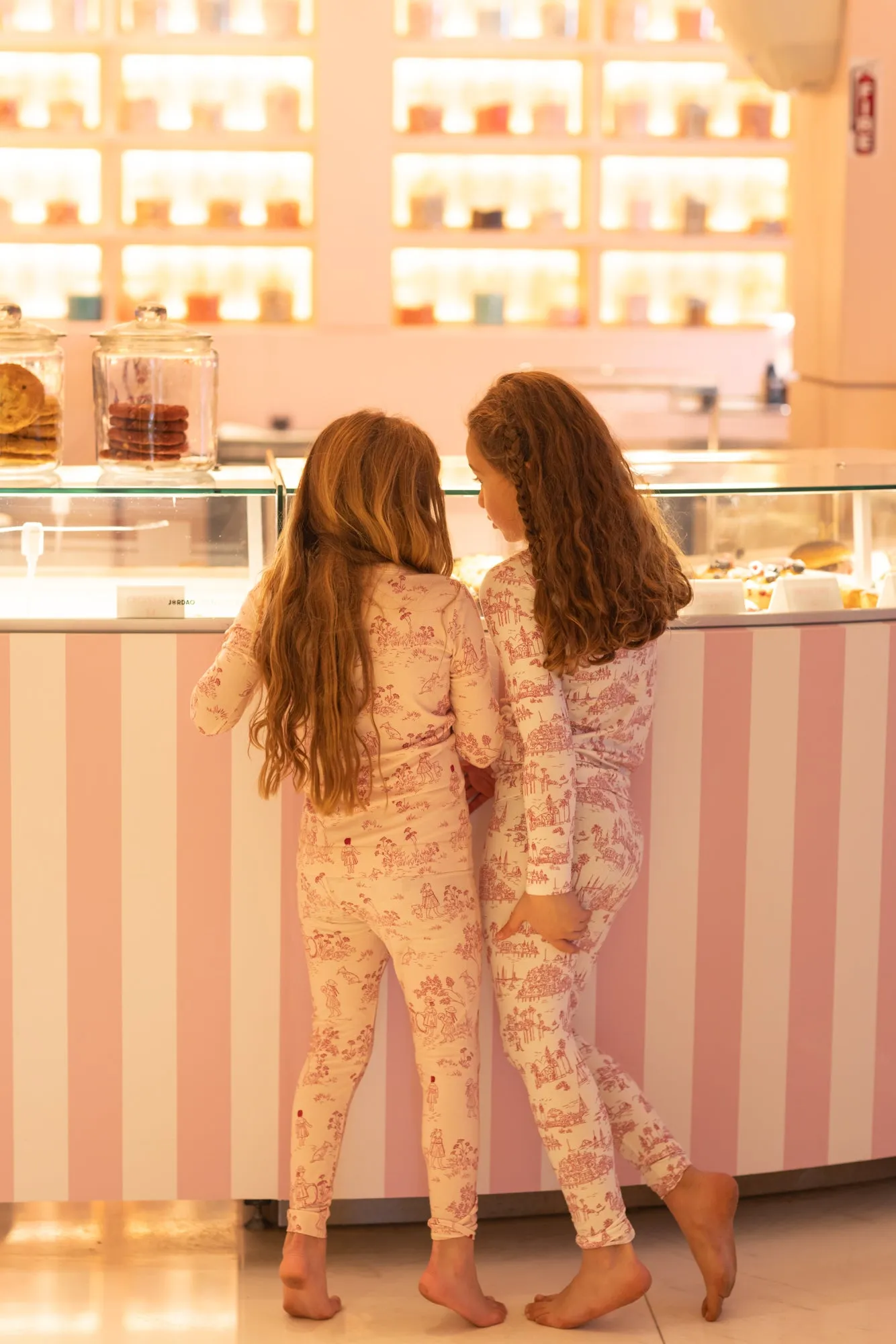 Bopop Pink Coastal Toile Pajamas