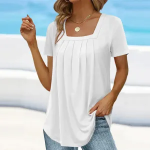 Brenda™ | Chic Pleated Blouse