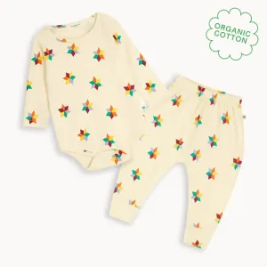 Brook & Braeburn Set - Diamond Star Bodysuit & Legging Set