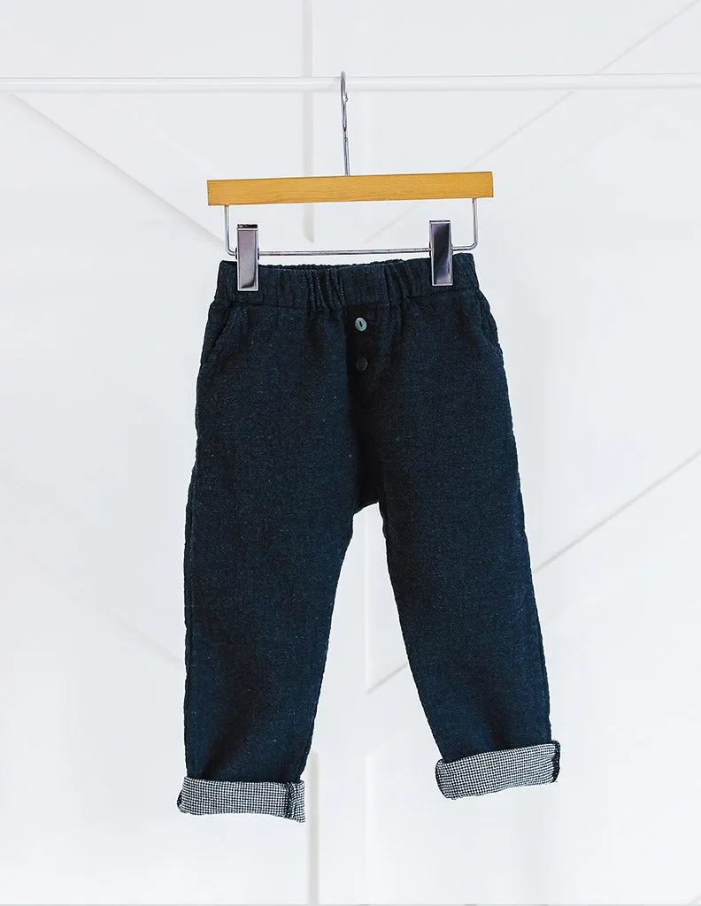 Button Trousers Charcoal