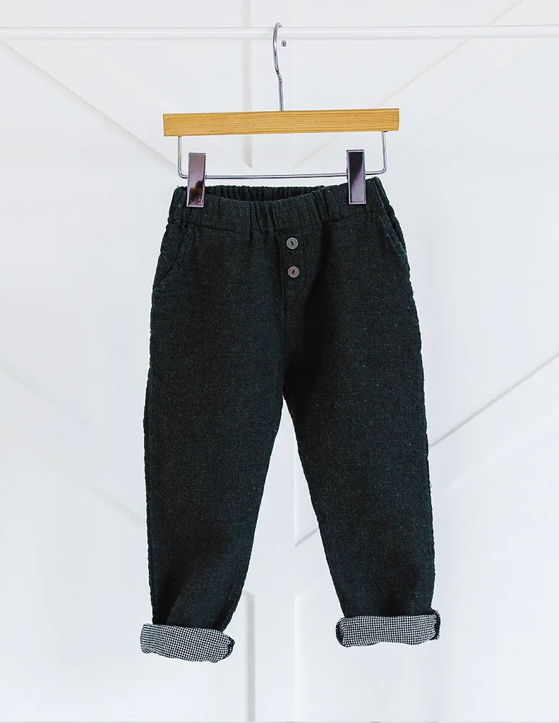 Button Trousers Olive