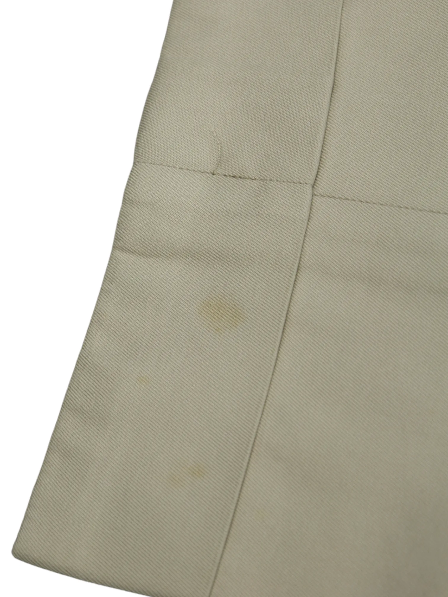 Cesare Attolini Stone Grey Cotton Twill Sartorial Trousers