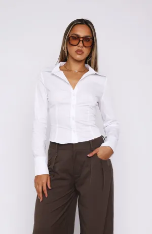 Chic White Elegance Blouse