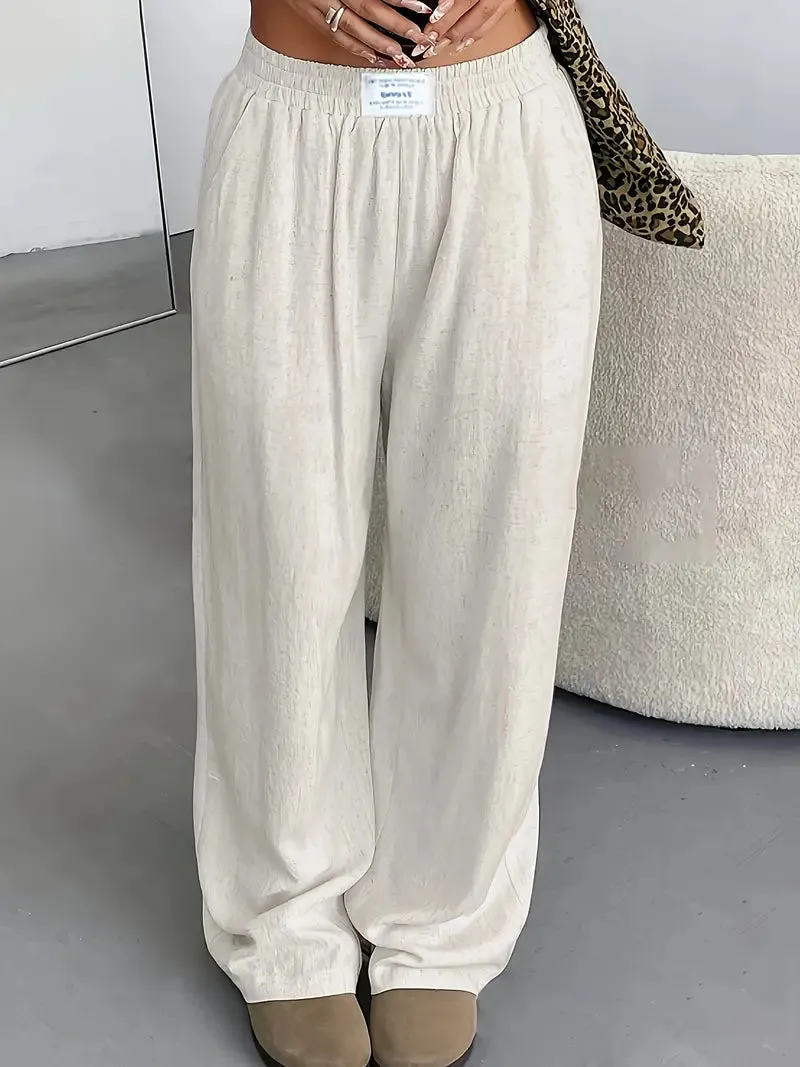 Chic Wide Leg Linen Pants for Women