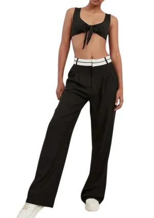 Clacive | Elegant High-Waist Trousers