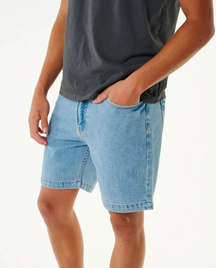 Classic Surf Denim Walkshorts- Salt Blue