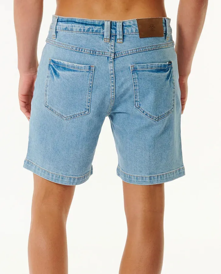 Classic Surf Denim Walkshorts- Salt Blue