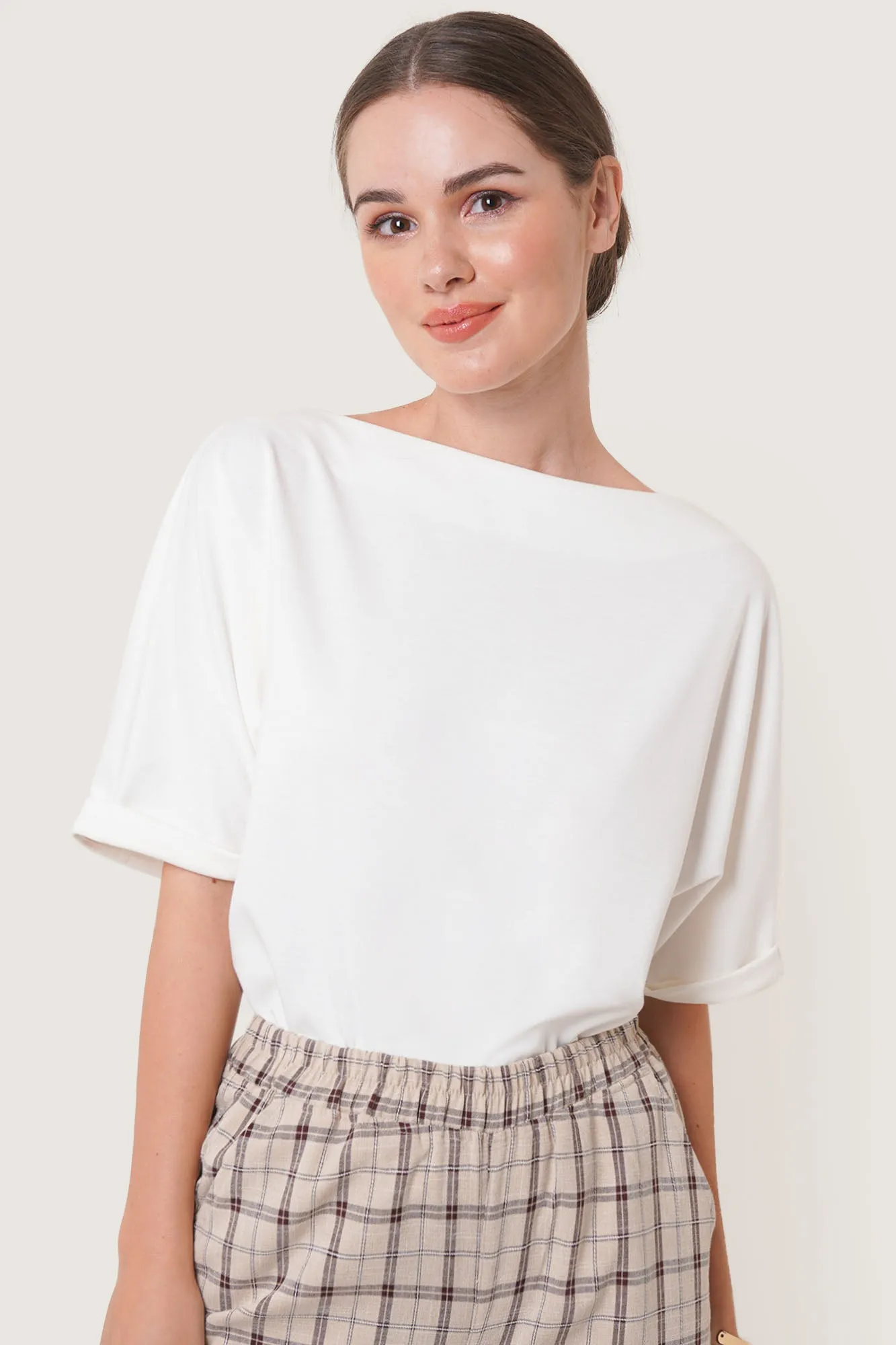 Closet Staples Relaxed Fit Boat Neck Tee