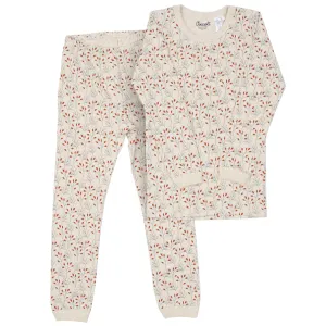 Coccoli Cranberry Floral Cotton PJs