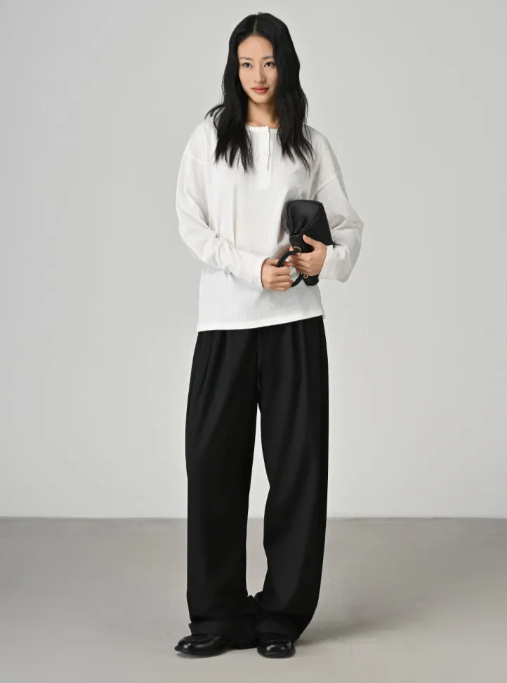 Cooling, Buttery soft, Wrinkle-Free With Adjustable Waistband Wide Leg Risk Taker Trouser
