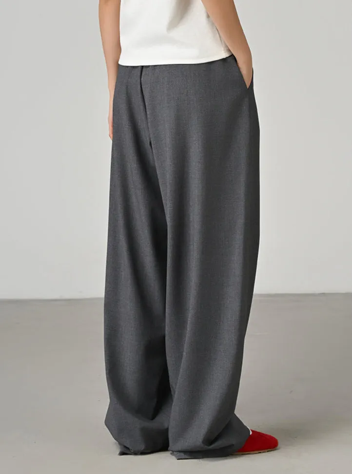 Cooling, Buttery soft, Wrinkle-Free With Adjustable Waistband Wide Leg Risk Taker Trouser