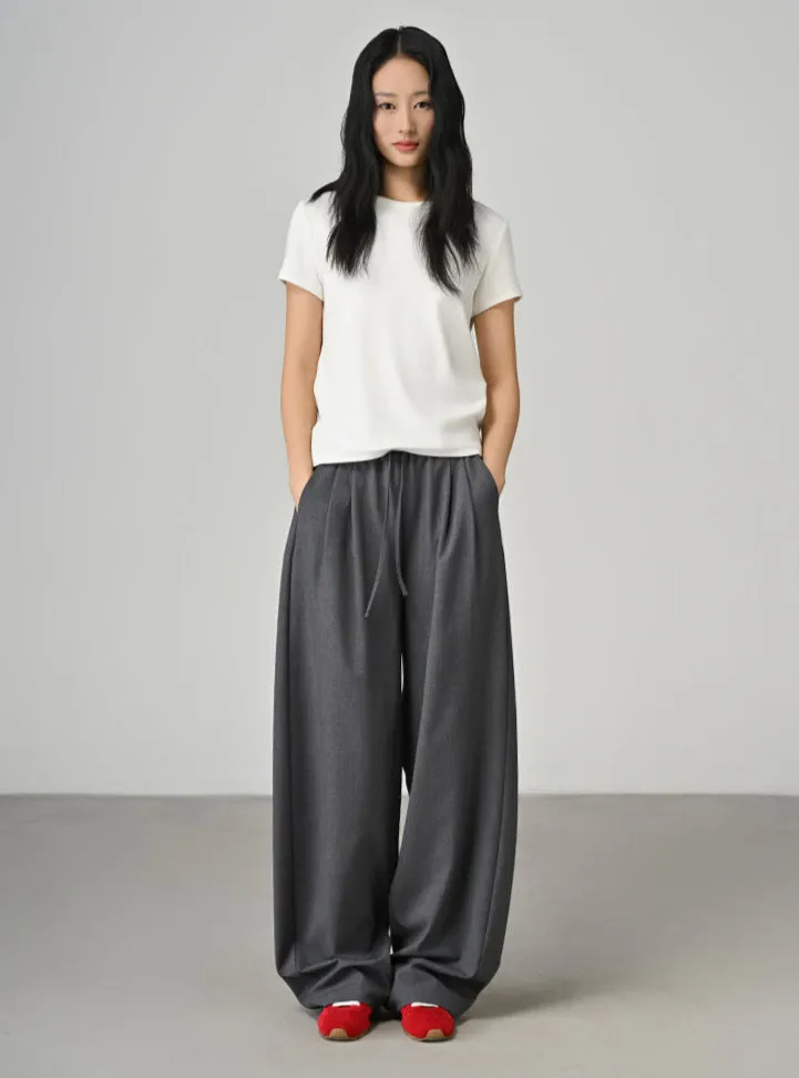 Cooling, Buttery soft, Wrinkle-Free With Adjustable Waistband Wide Leg Risk Taker Trouser