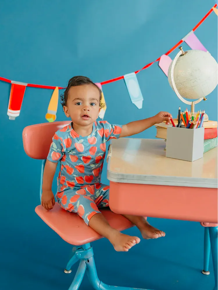 Copper Pearl Short Sleeve Pajama Set - Teacher