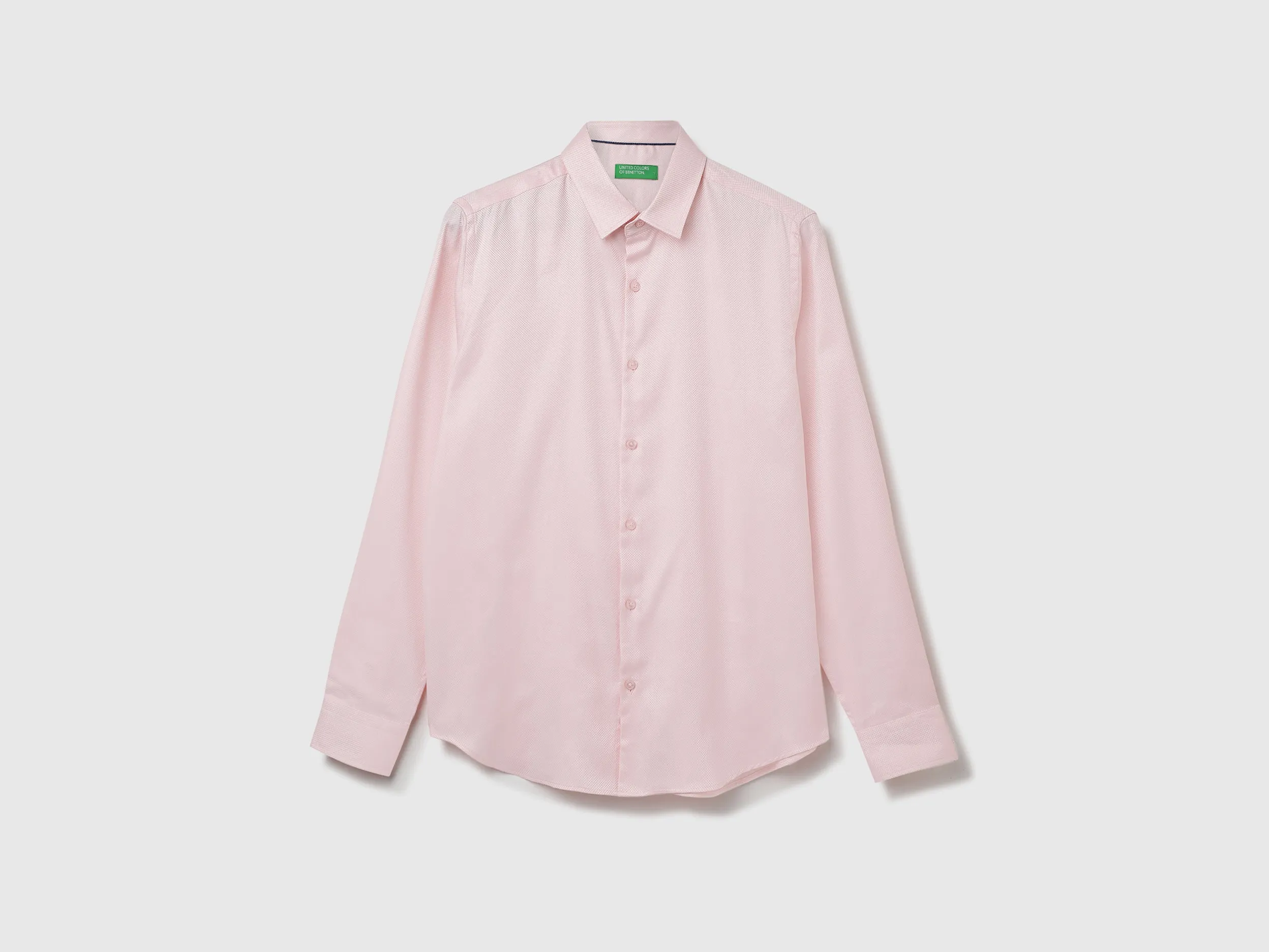 Cotton Solid Spread Collar Mens Shirts