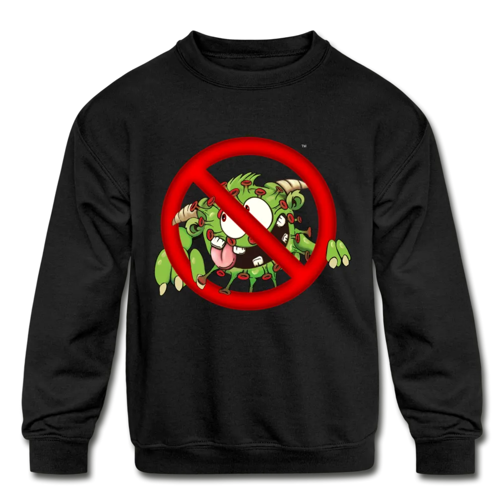 Covid Monster Kids' Crewneck Sweatshirt