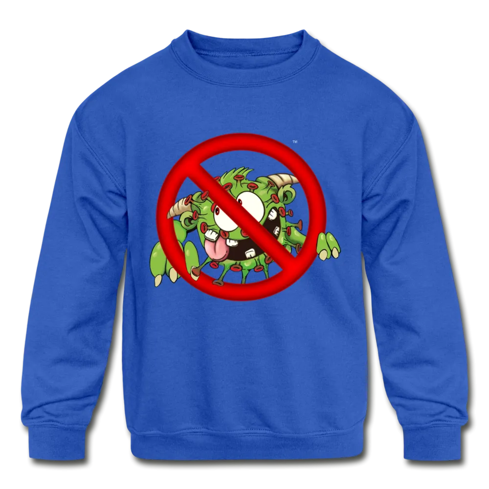 Covid Monster Kids' Crewneck Sweatshirt