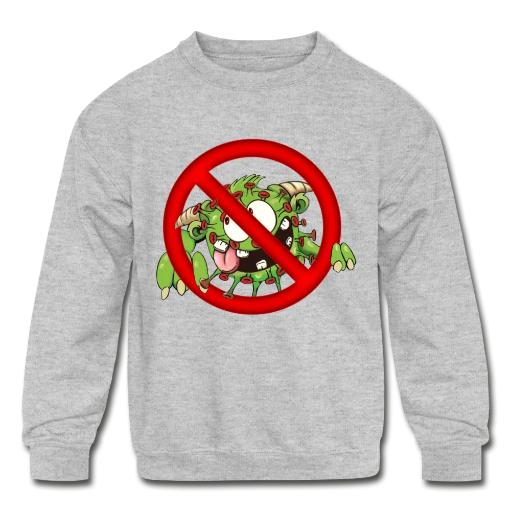 Covid Monster Kids' Crewneck Sweatshirt