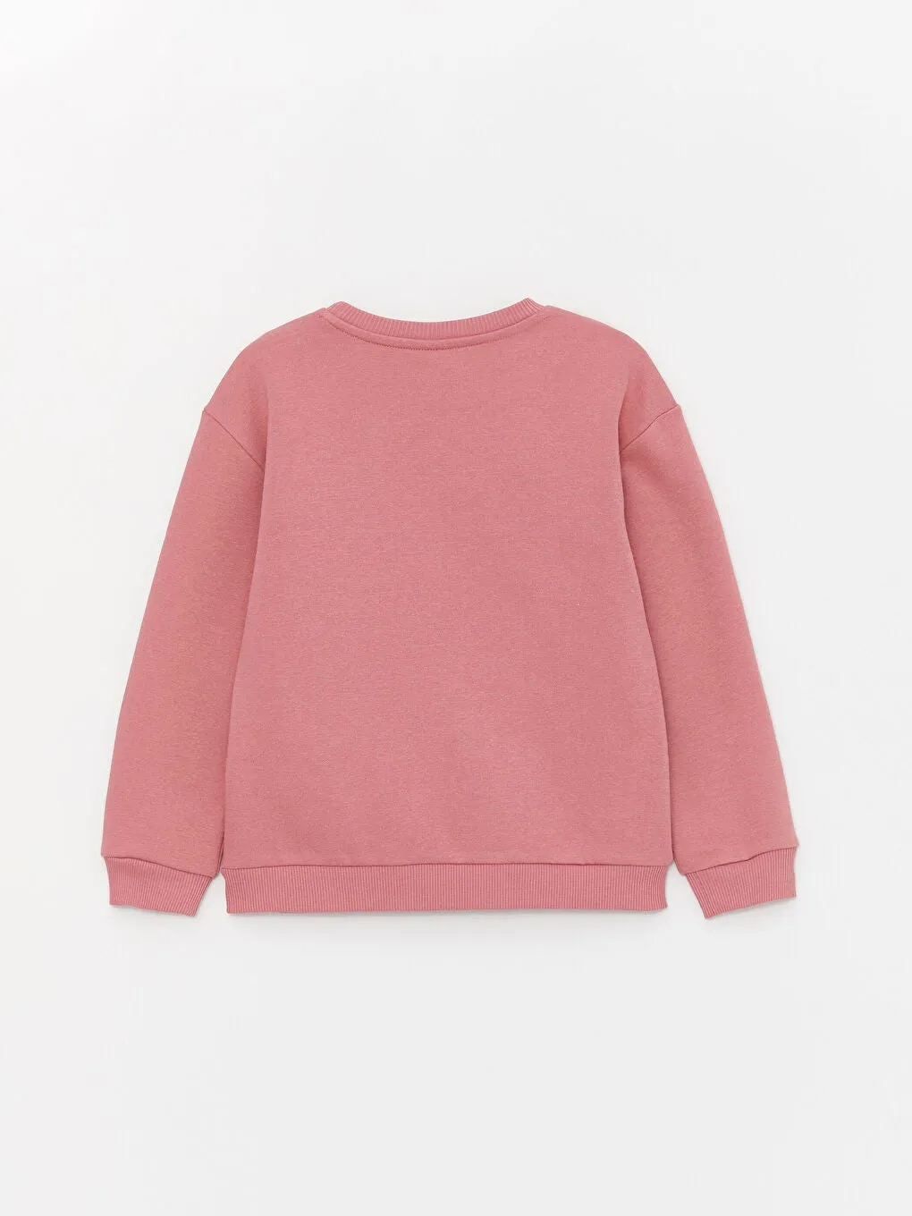 Crew Neck Patterned Long Sleeve Girls Sweatshirt