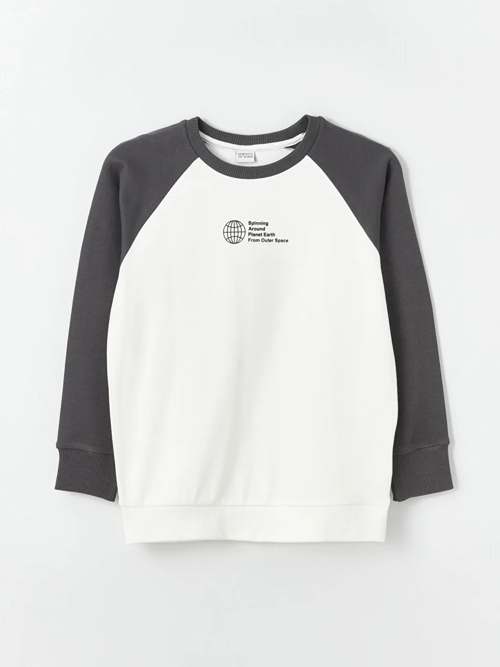 Crew Neck Printed Long Sleeve Boys T-Shirt