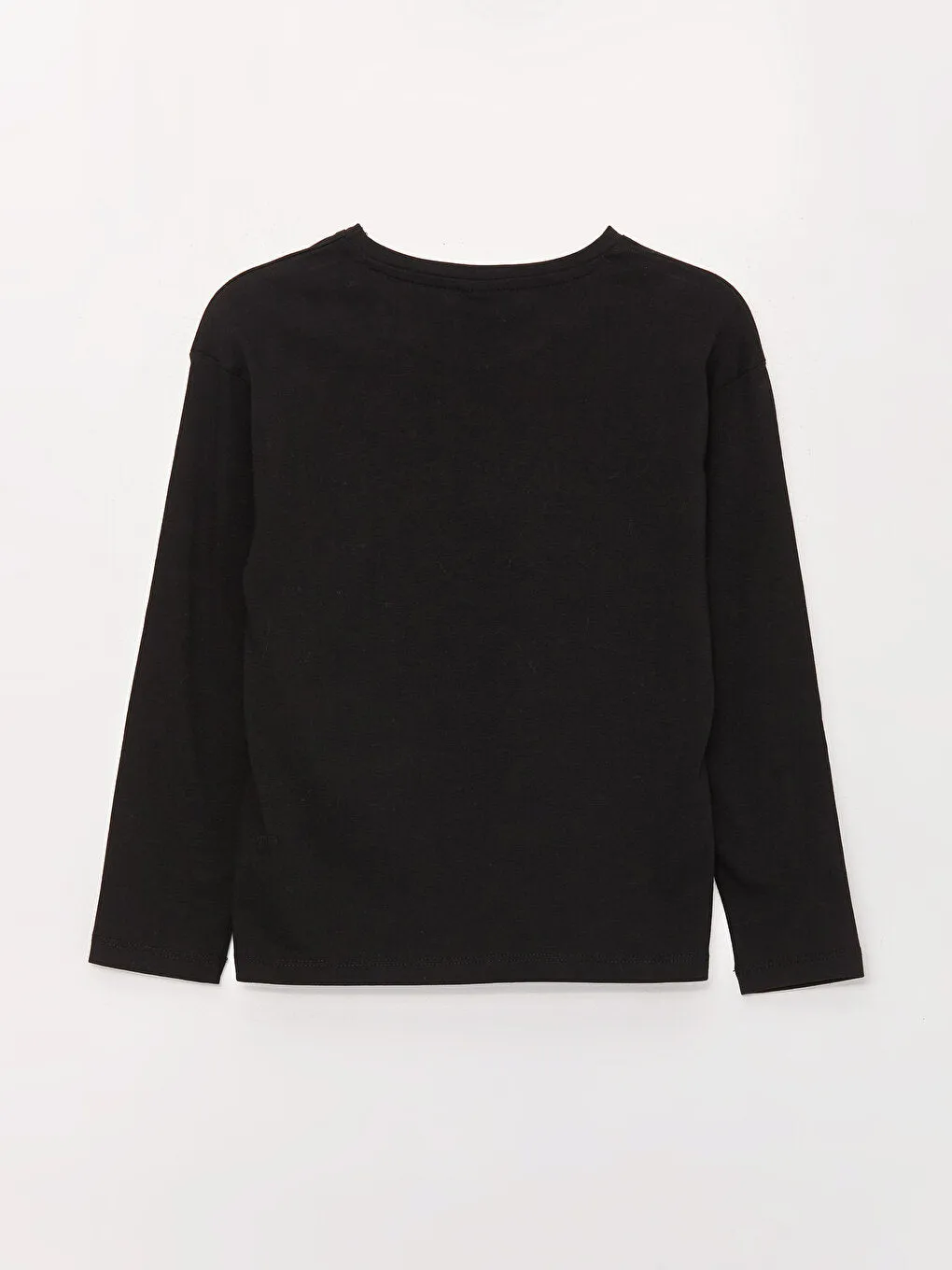 Crew Neck Printed Long Sleeve Girls T-Shirt