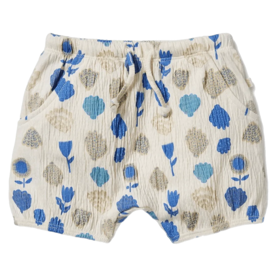 Crinkle Bloomer Short - Ocean Breeze
