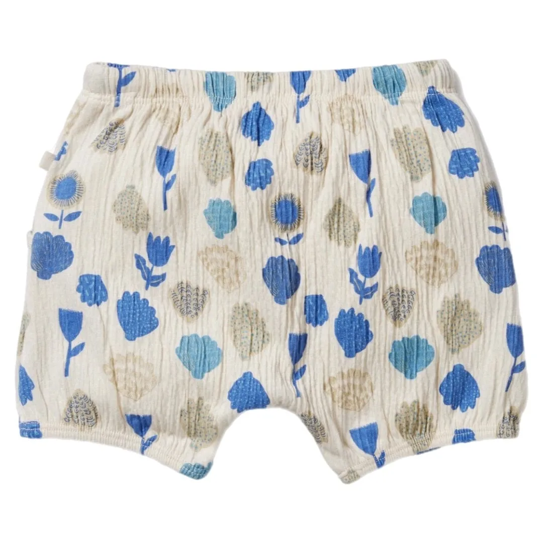 Crinkle Bloomer Short - Ocean Breeze