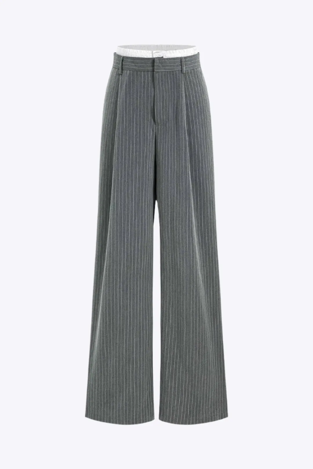 Cyra - Stylish Stripes Look Woman's High Waist Trousers