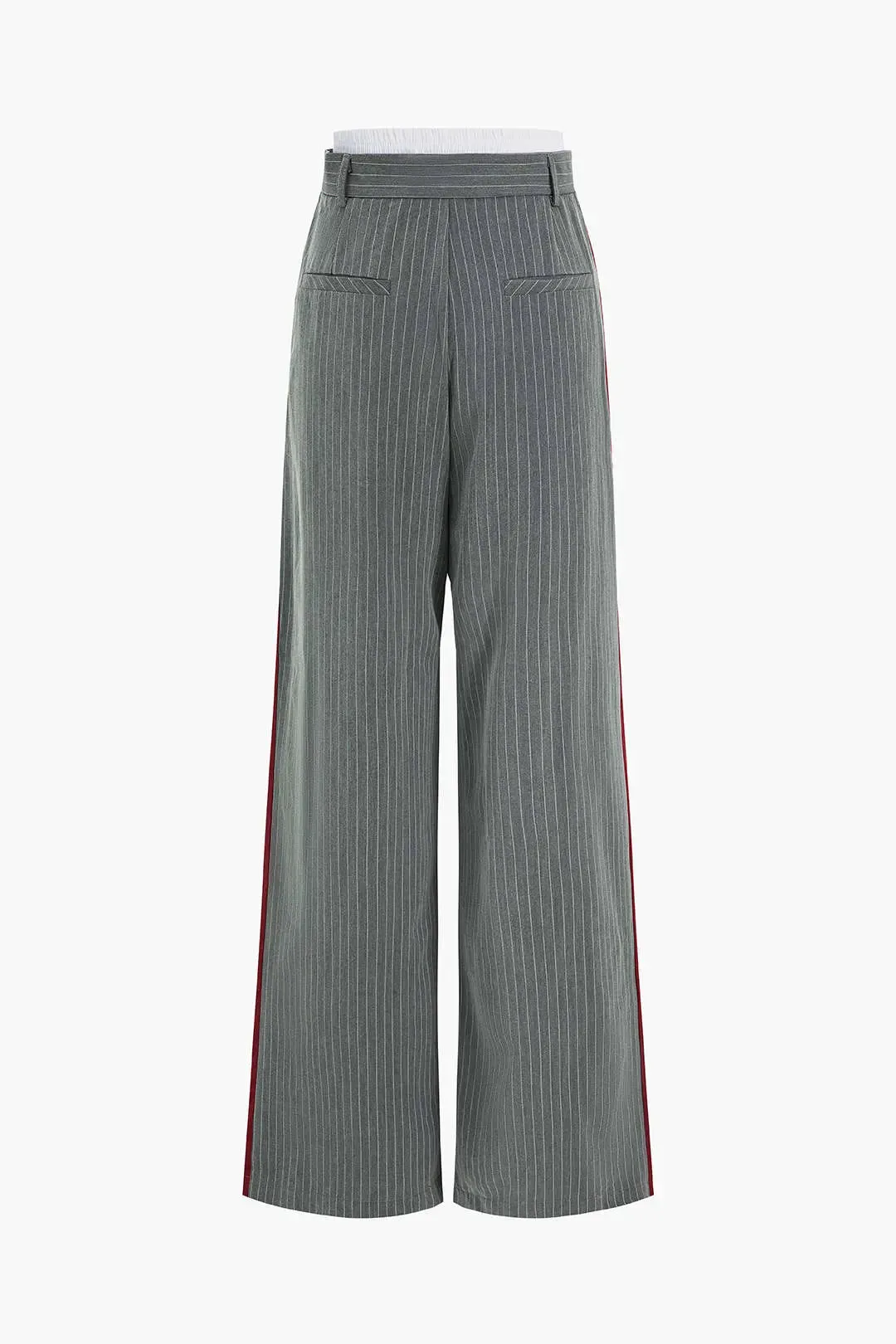 Cyra - Stylish Stripes Look Woman's High Waist Trousers