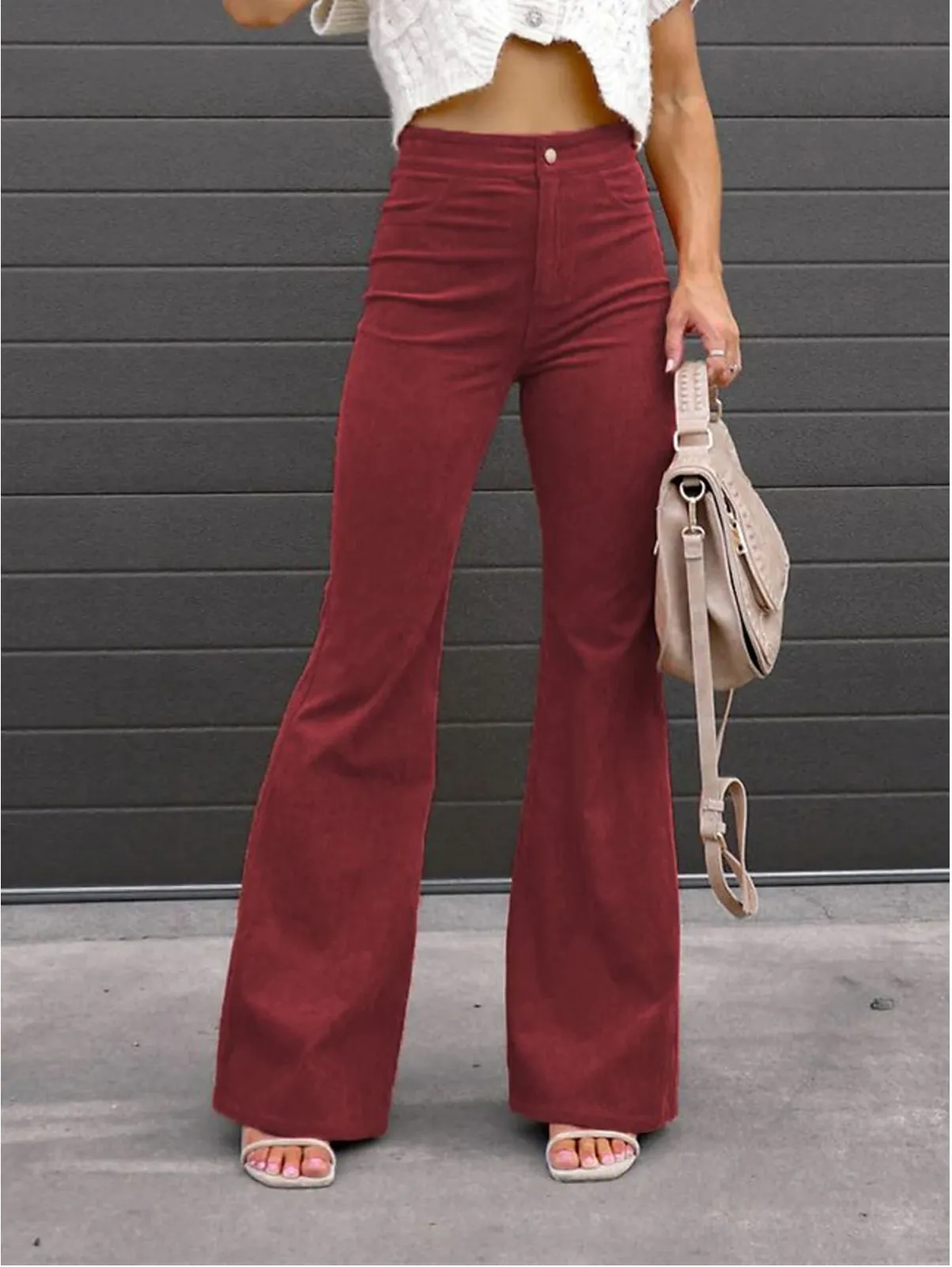 Daphne | Women's Corduroy Flare Pants
