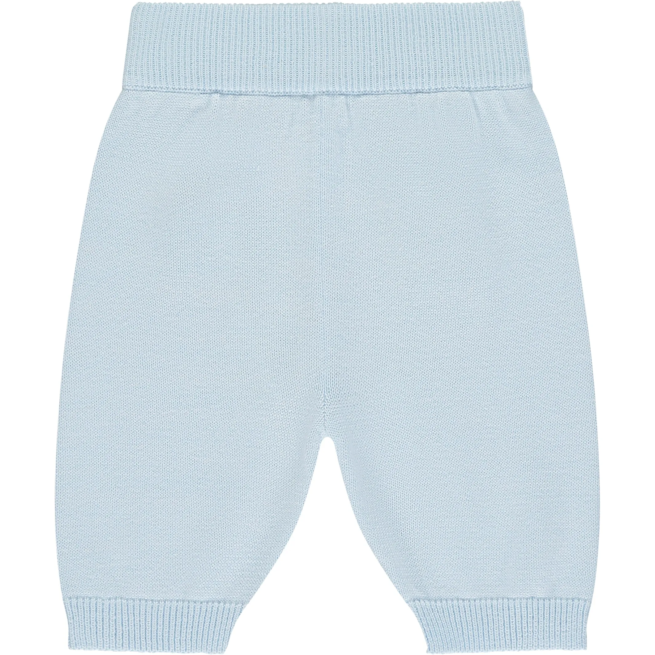 Declan Blue Knit Baby Boys Trouser Set with Hat