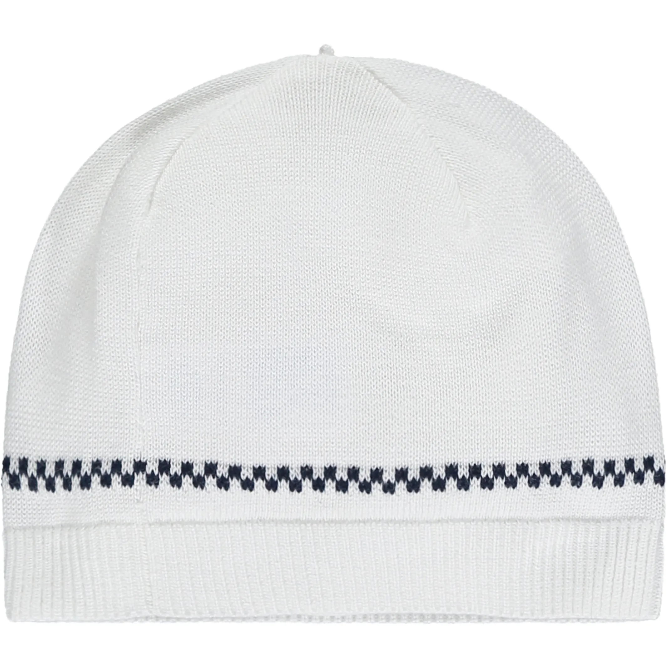 Declan Navy Knit Baby Boys Trouser Set with Hat