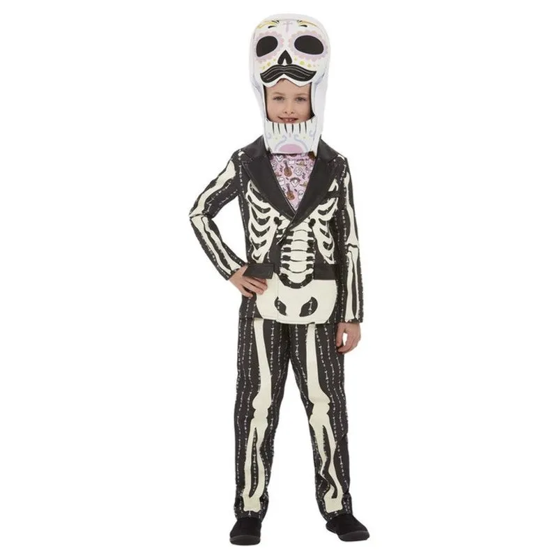 Deluxe Dotd Senor Costume, Pink & Black