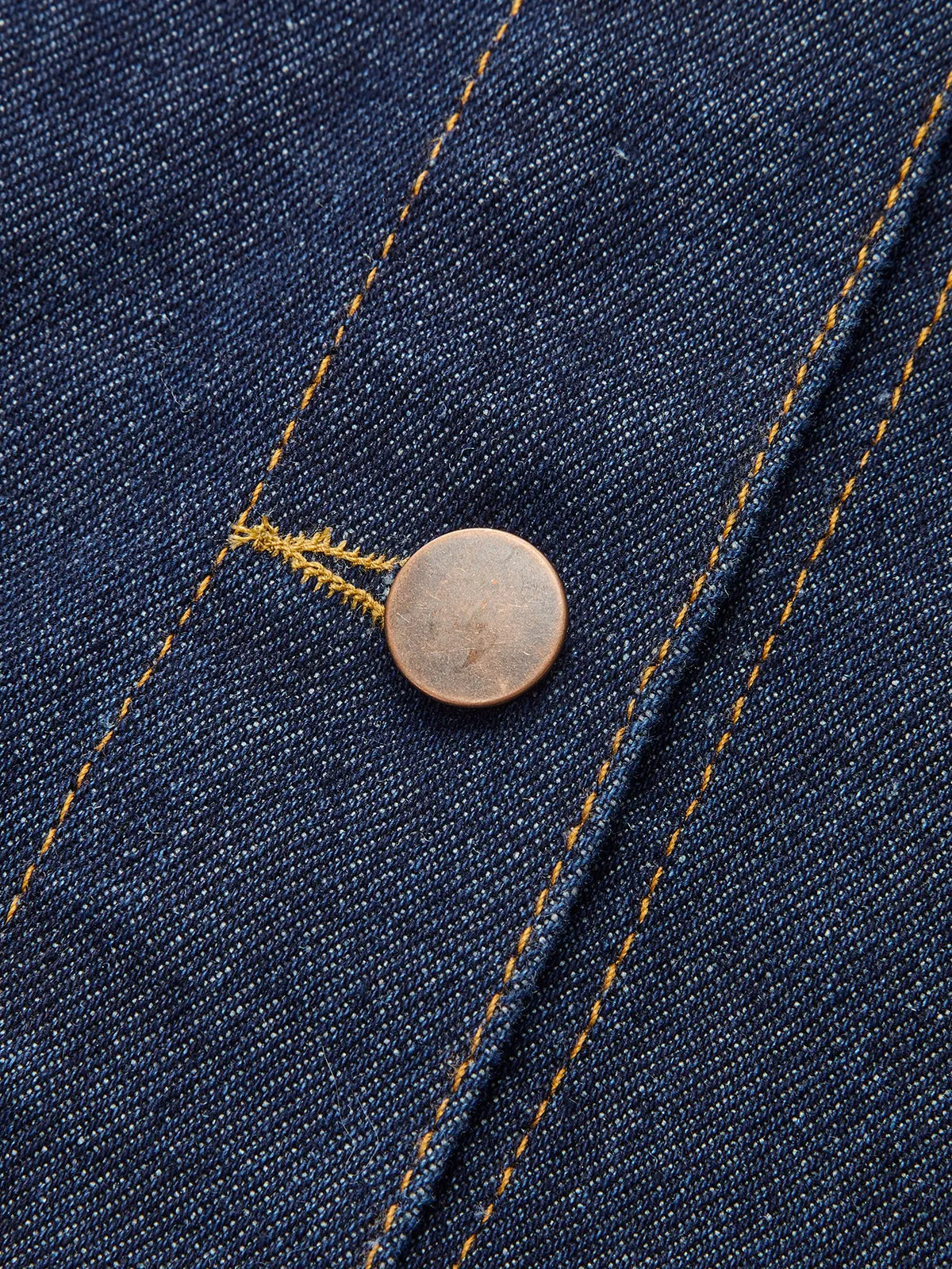 Denim Button-Up Sleeveless Vest