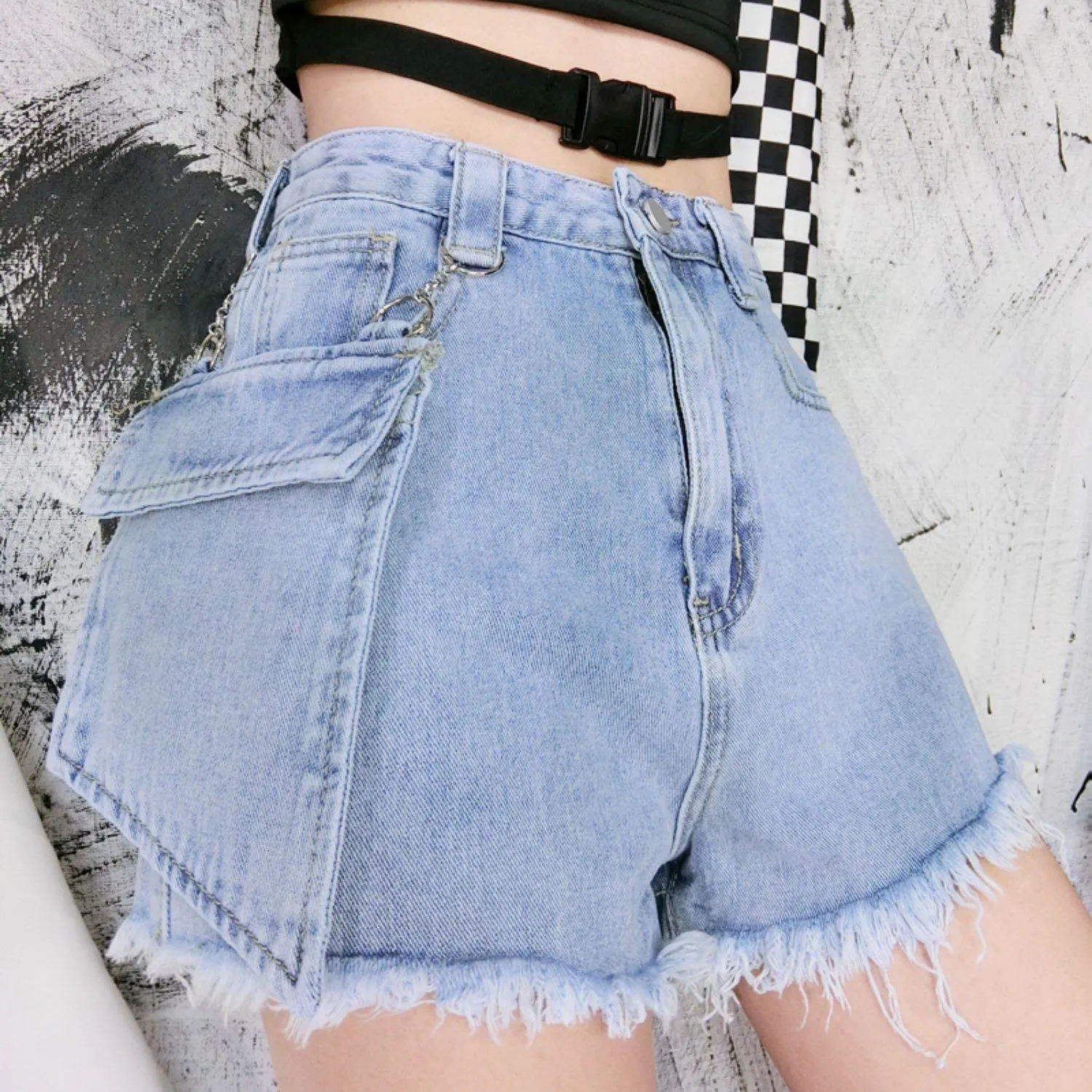 Denim Pocket Shorts SD00481