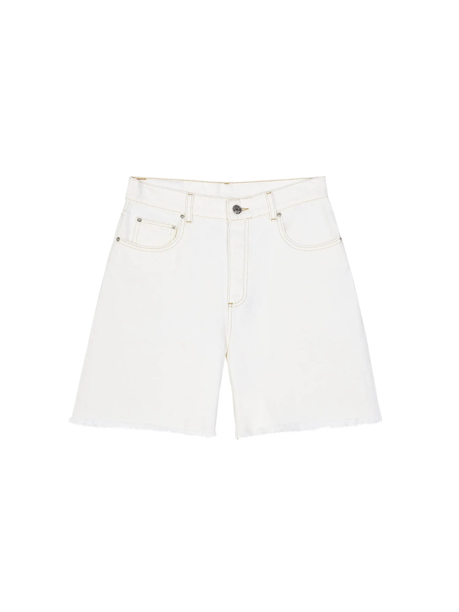 Distressed Denim Shorts