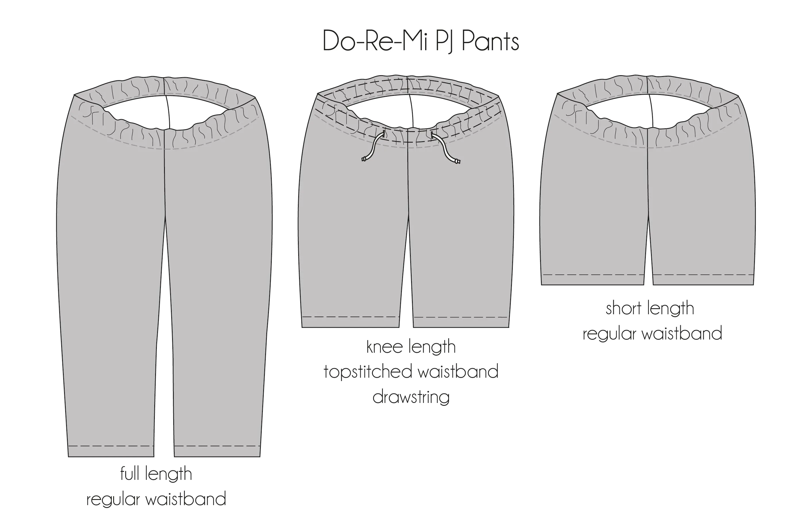 Do-Re-Mi Pyjama Pants (Curve Fit)