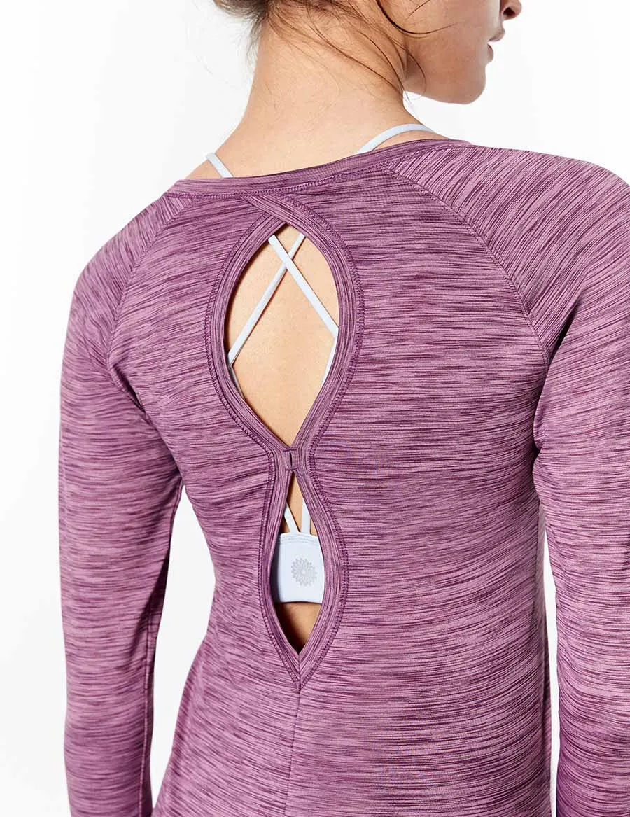 easyoga LA-VEDA Ripplet Long Sleeve - M12 M-Pink