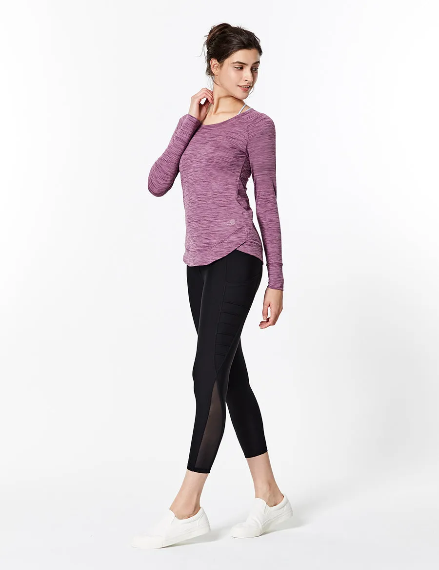 easyoga LA-VEDA Ripplet Long Sleeve - M12 M-Pink