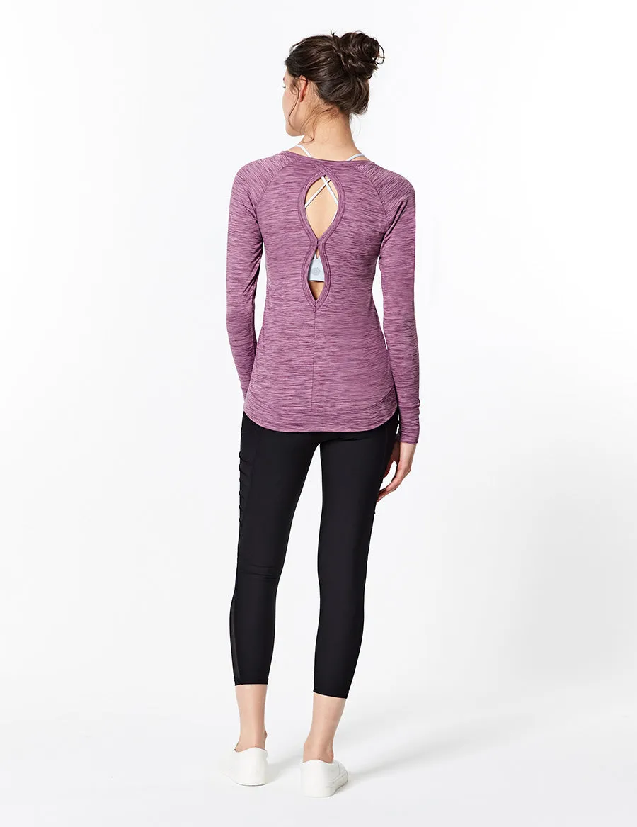 easyoga LA-VEDA Ripplet Long Sleeve - M12 M-Pink