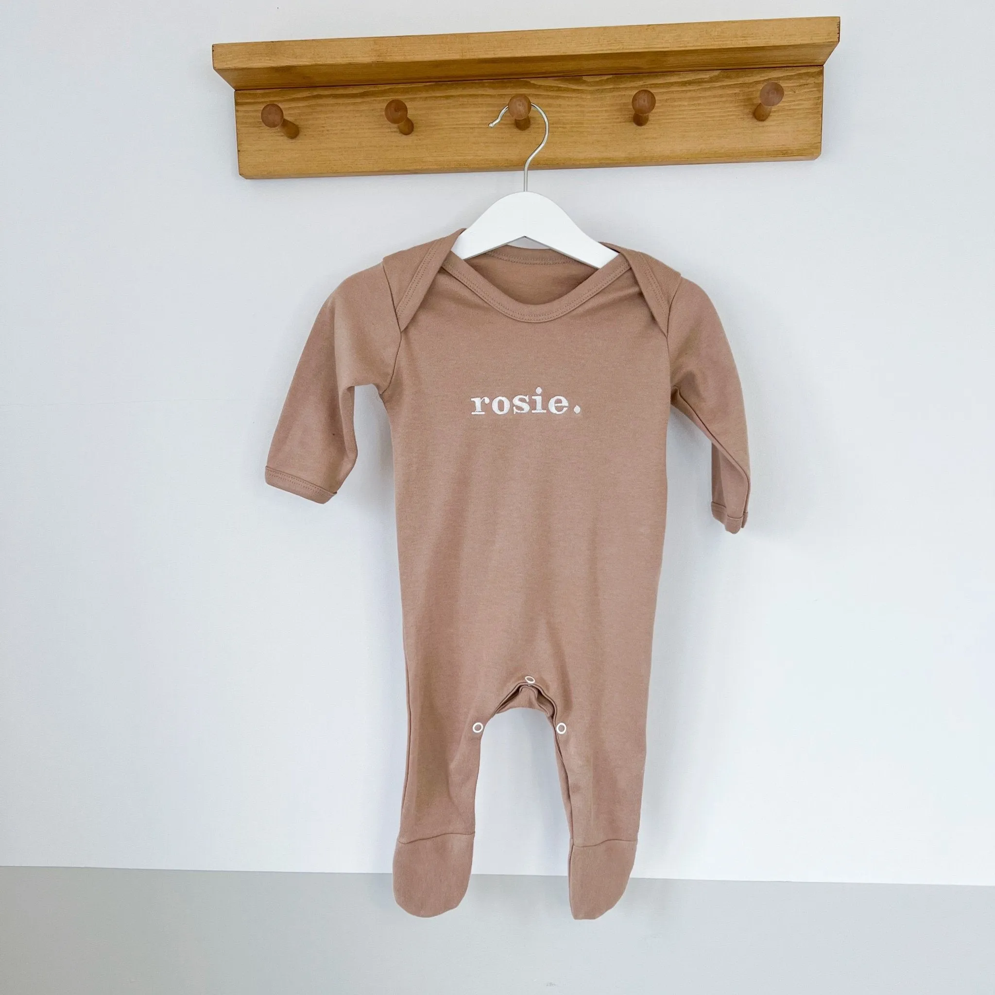 Embroidered Baby Name Rompersuit