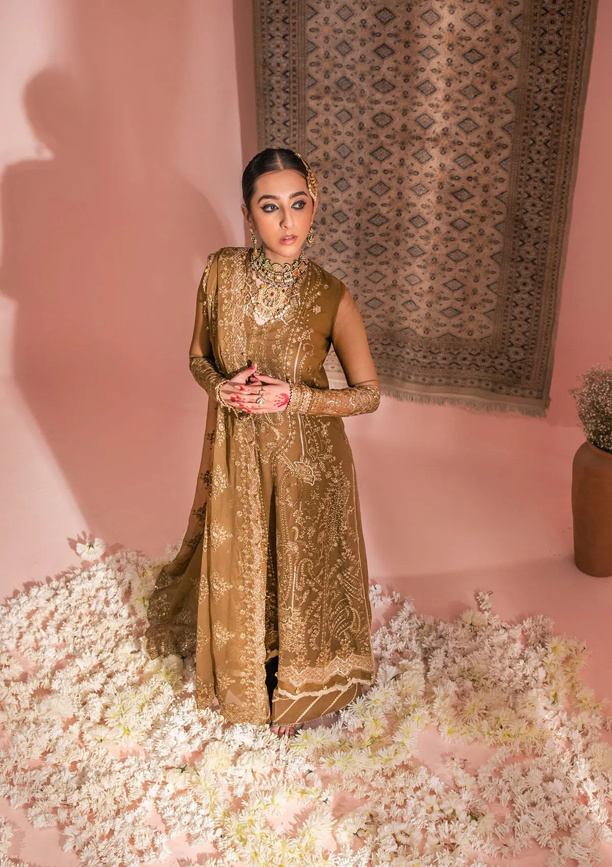 Embroidered Kameez Trouser Pakistani Wedding Dress