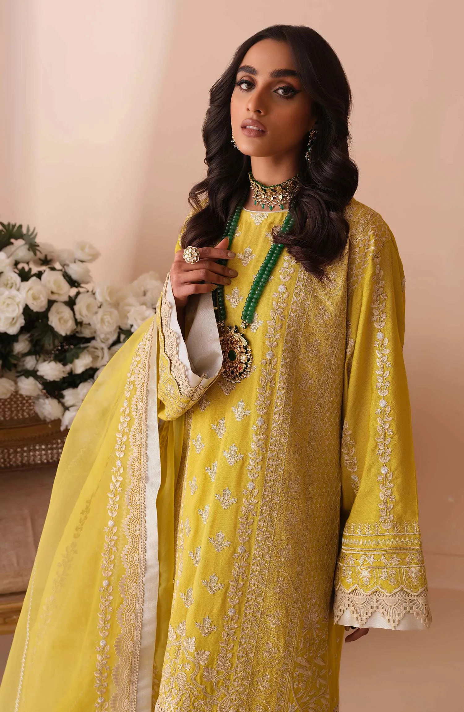Embroidered Salwar Kameez Dupatta Pakistani Party Wear
