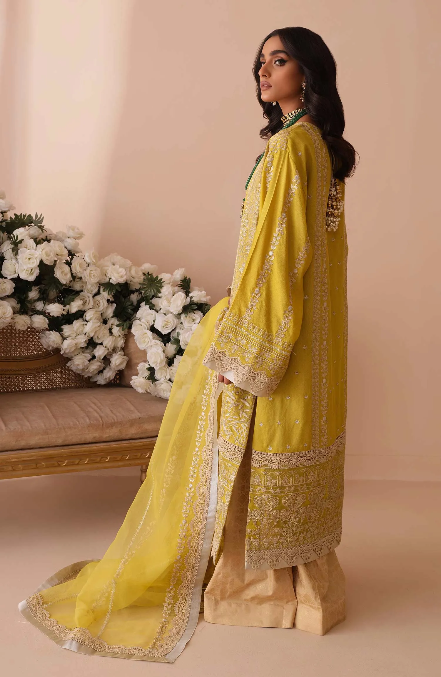 Embroidered Salwar Kameez Dupatta Pakistani Party Wear