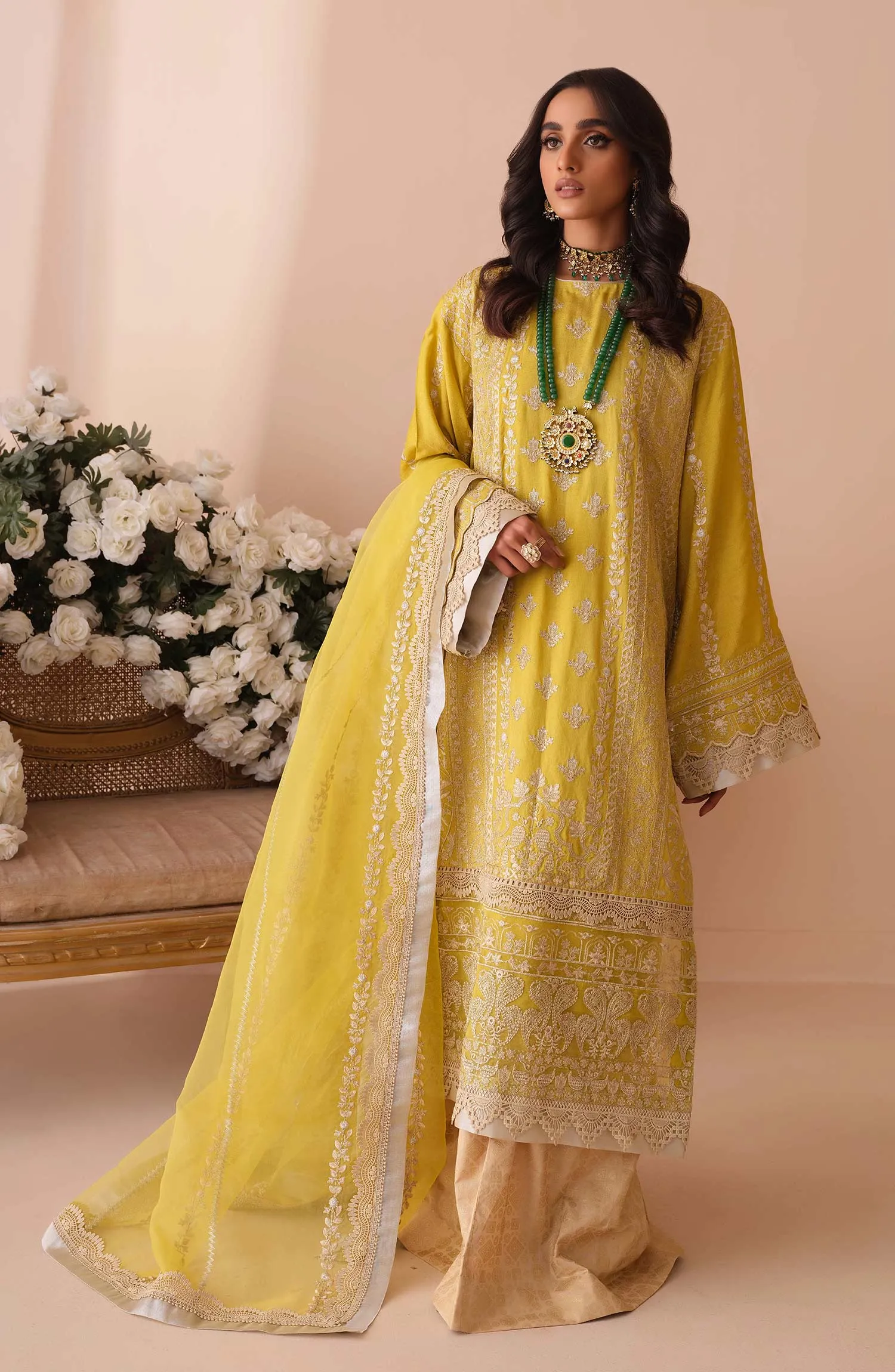 Embroidered Salwar Kameez Dupatta Pakistani Party Wear
