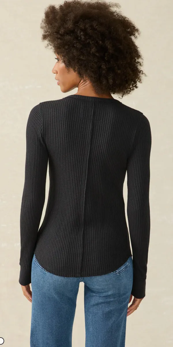 Faherty Legend Apres Waffle Henley Top