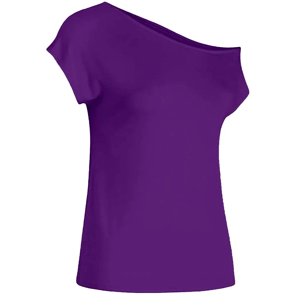 Fashion Women's tshirt Slim Casual Off Shoulder Short Sleeve T Shirts Summer Tops Tee Shirt Women Clothes